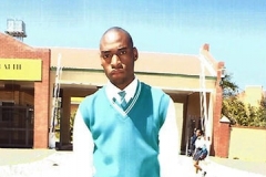 Young man from Limpopo in school uniform